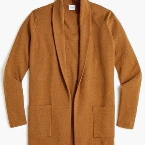 J. Crew Factory 100% Cotton Chelsea Sweater Blazer in Heather Caramel